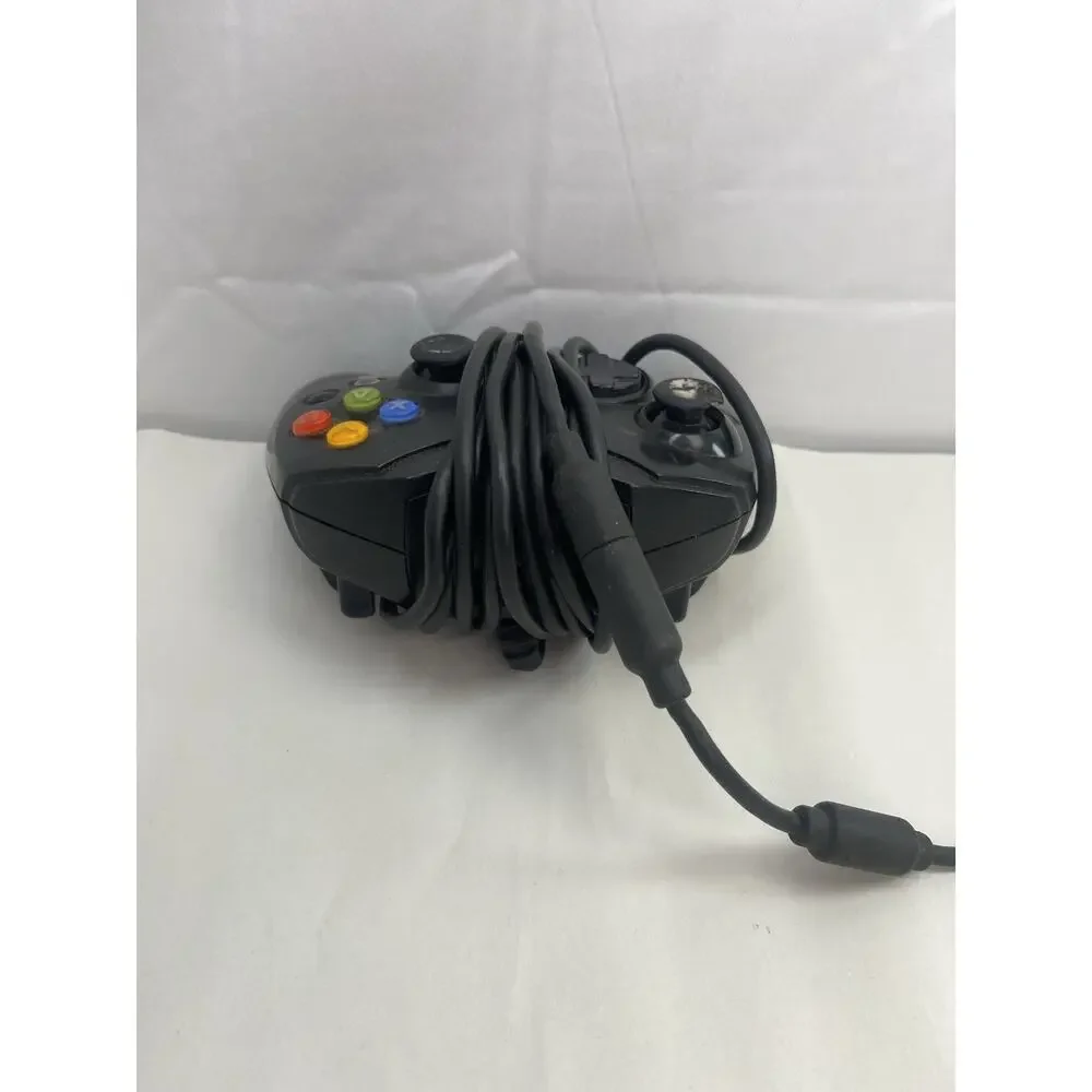 Original Microsoft Xbox Controller - Black Wired Controller (Model S)